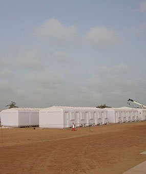 Instalarea cabinelor modulare de administrare finalizate în Senegal